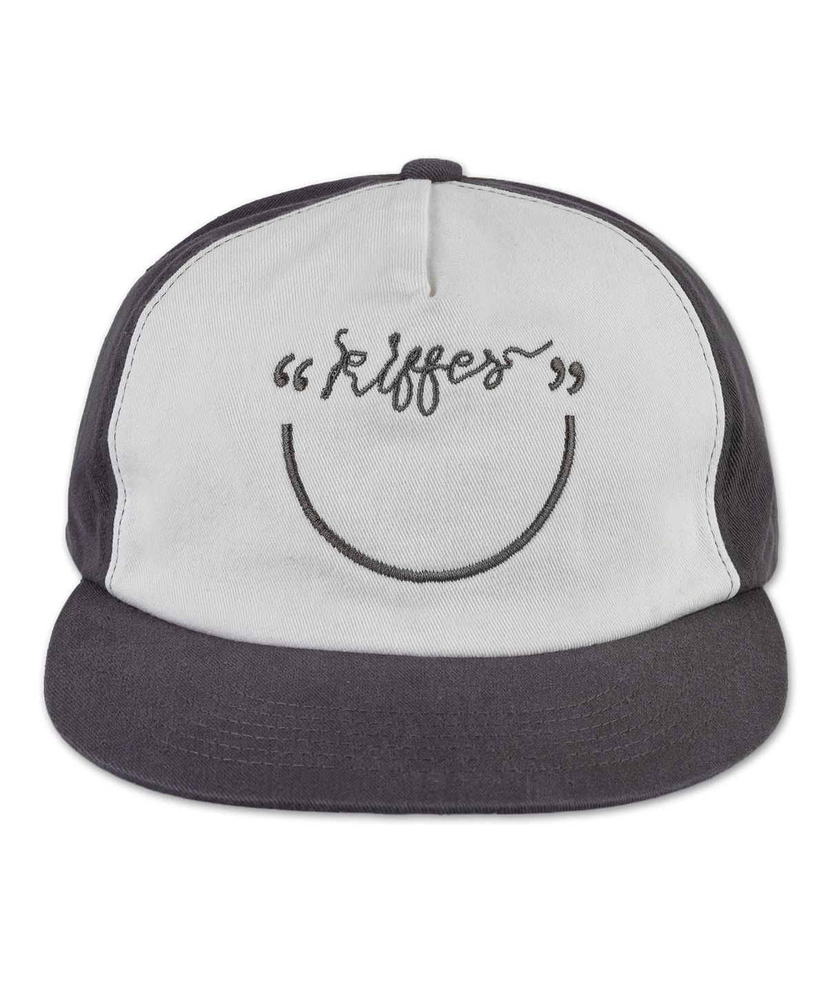키페(KIFFER) Je Kiffe Smile 5-Panel two-tone ball cap-charcoal