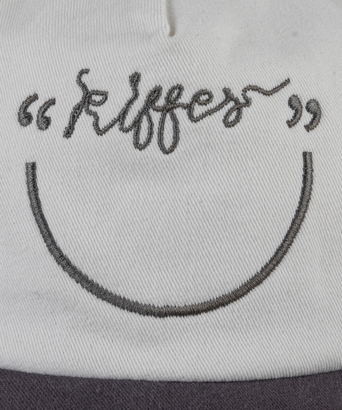 키페(KIFFER) Je Kiffe Smile 5-Panel two-tone ball cap-charcoal