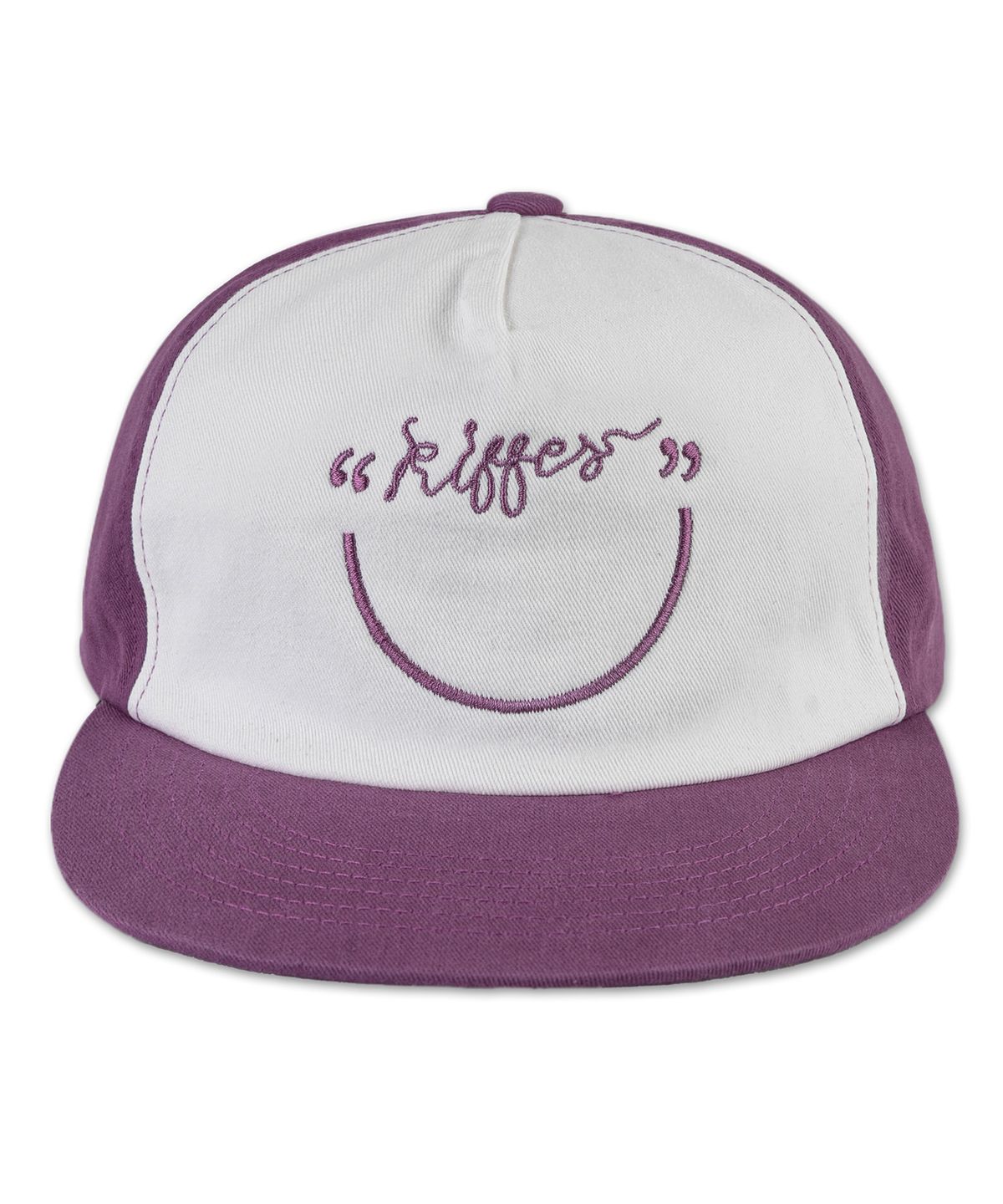 키페(KIFFER) Je Kiffe Smile 5-Panel two-tone ball cap-purple