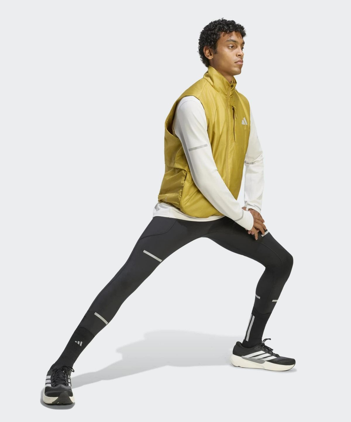 아디다스(ADIDAS) 아디365 러닝 웜 베스트 - 샌드그린 / KF8914