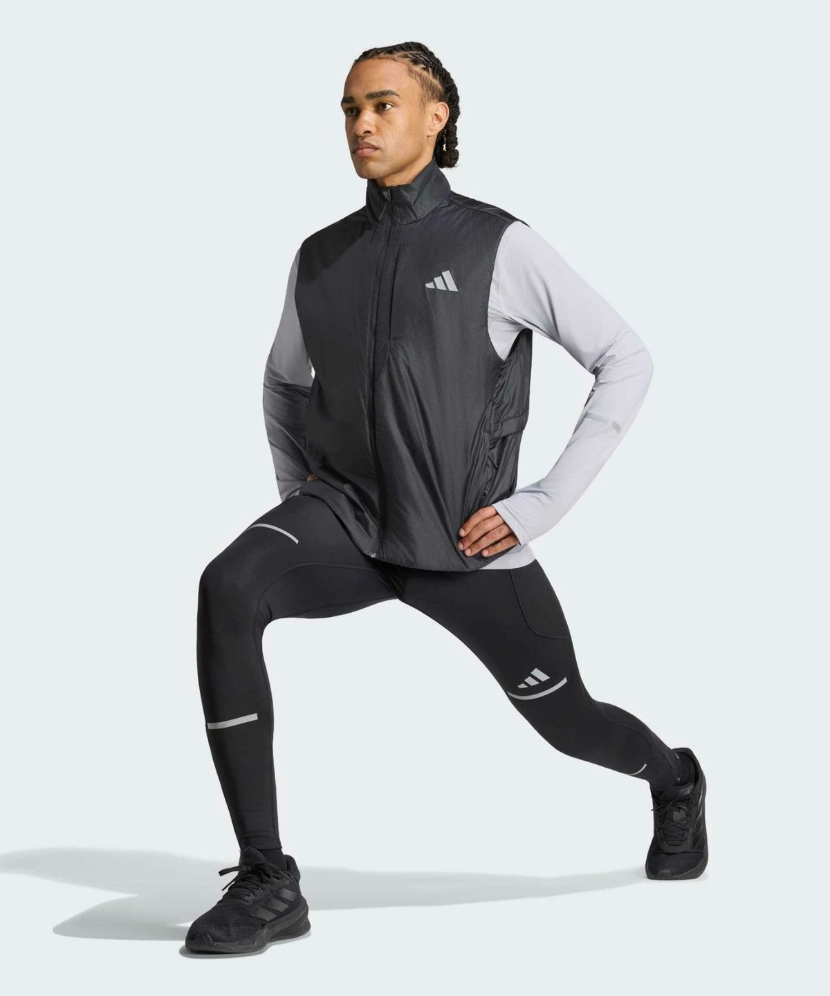 아디다스(ADIDAS) 아디365 러닝 웜 베스트 - 블랙 / KH1049