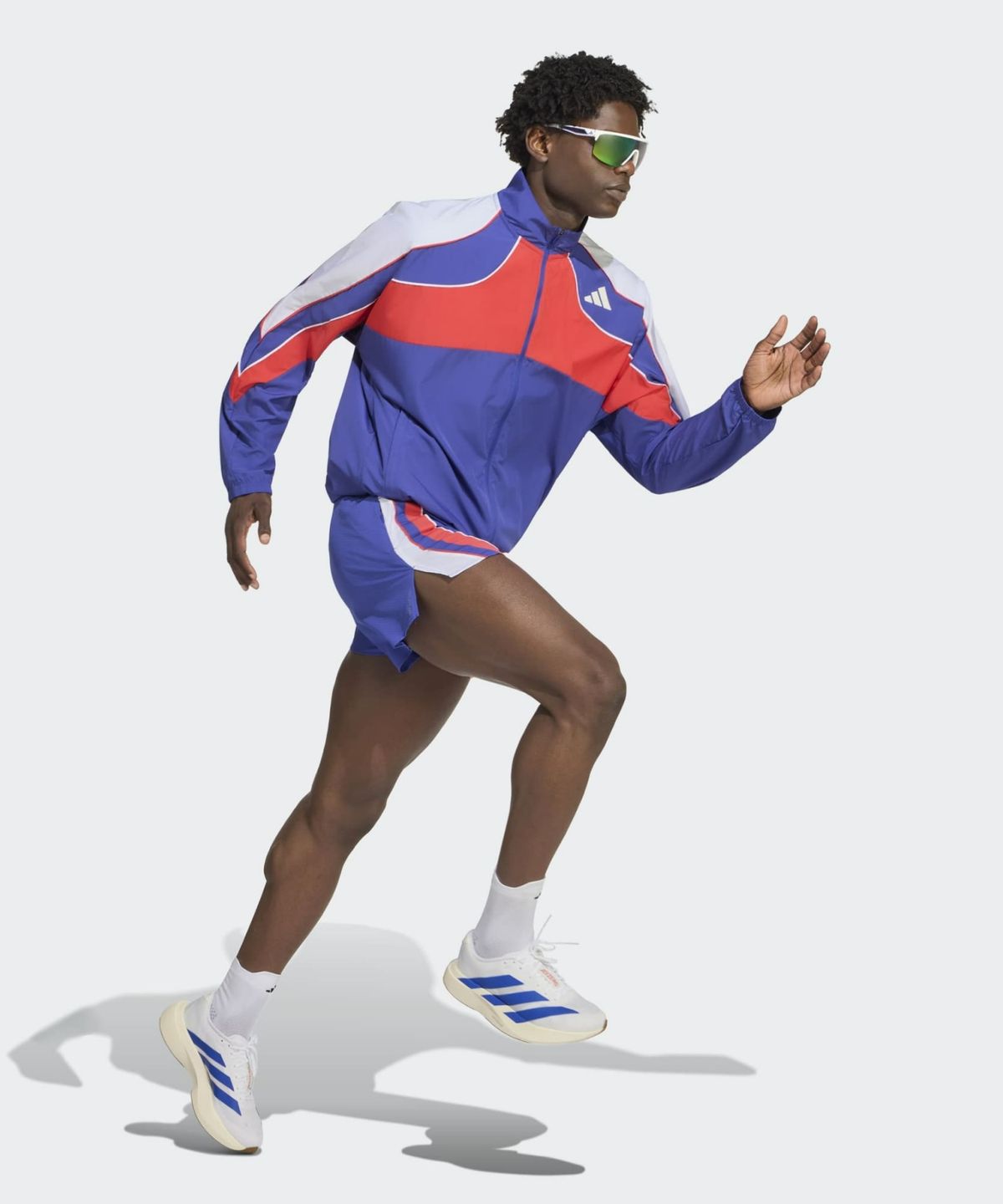 아디다스(ADIDAS) 아디제로 아카이브 러닝 재킷 - 듀얼인디고:세미루시드레드:화이트 / KT4856
