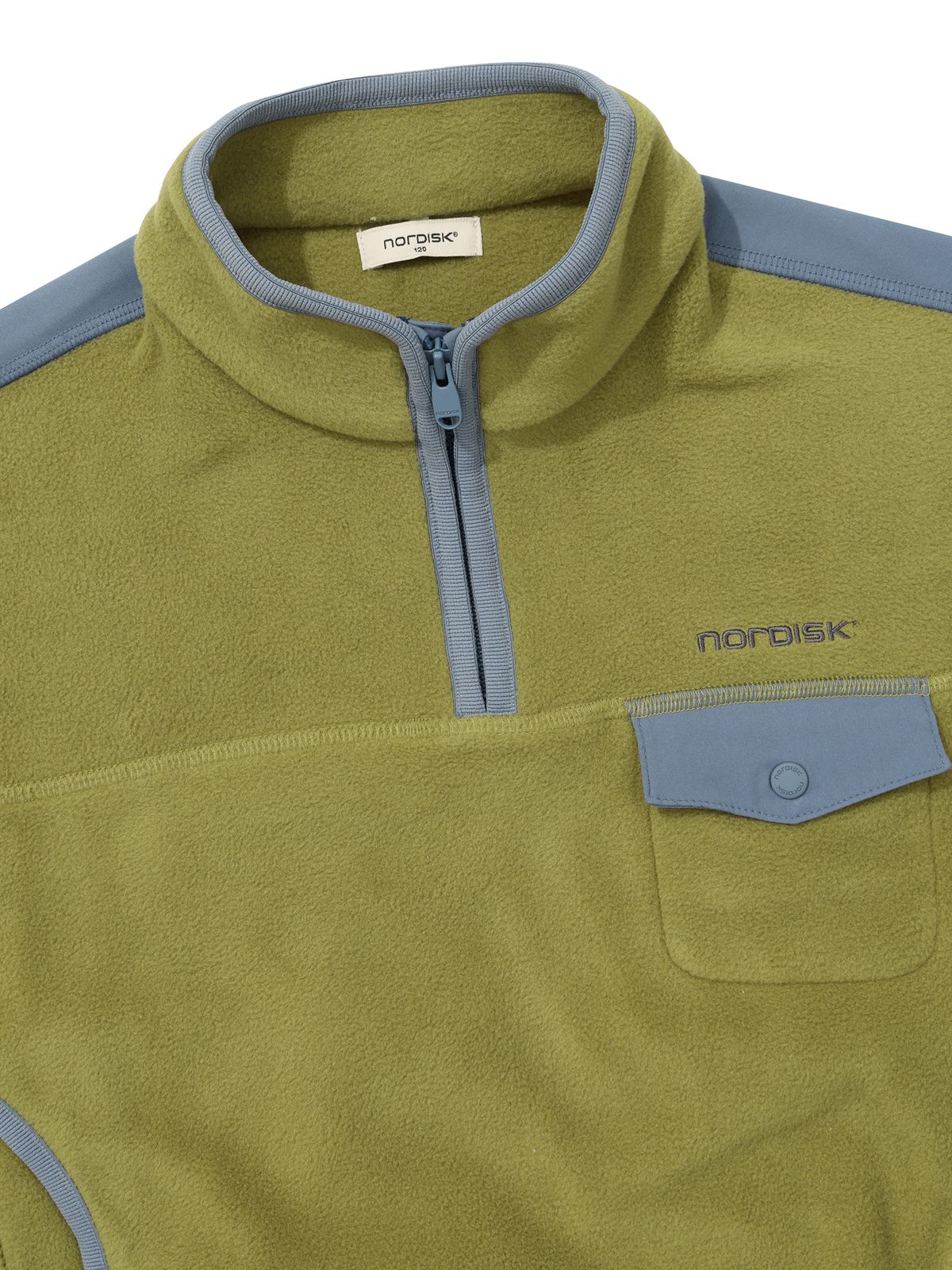 노르디스크(NORDISK) 폴라텍 플리스 반집업 티셔츠 - K_APPLE GREEN