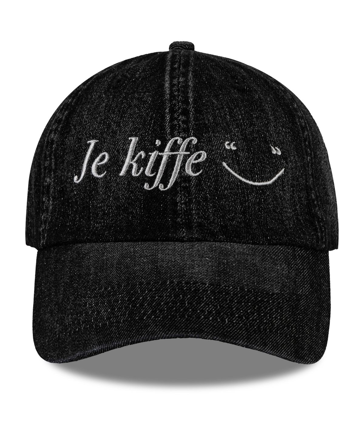 키페(KIFFER) Je Kiffe Smile Ball cap-denim black