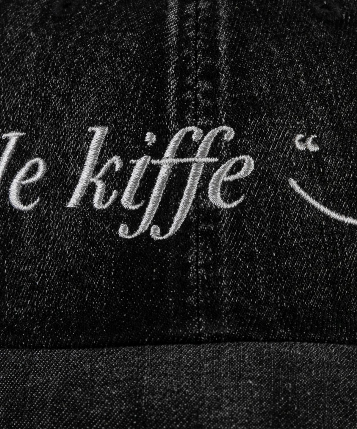 키페(KIFFER) Je Kiffe Smile Ball cap-denim black