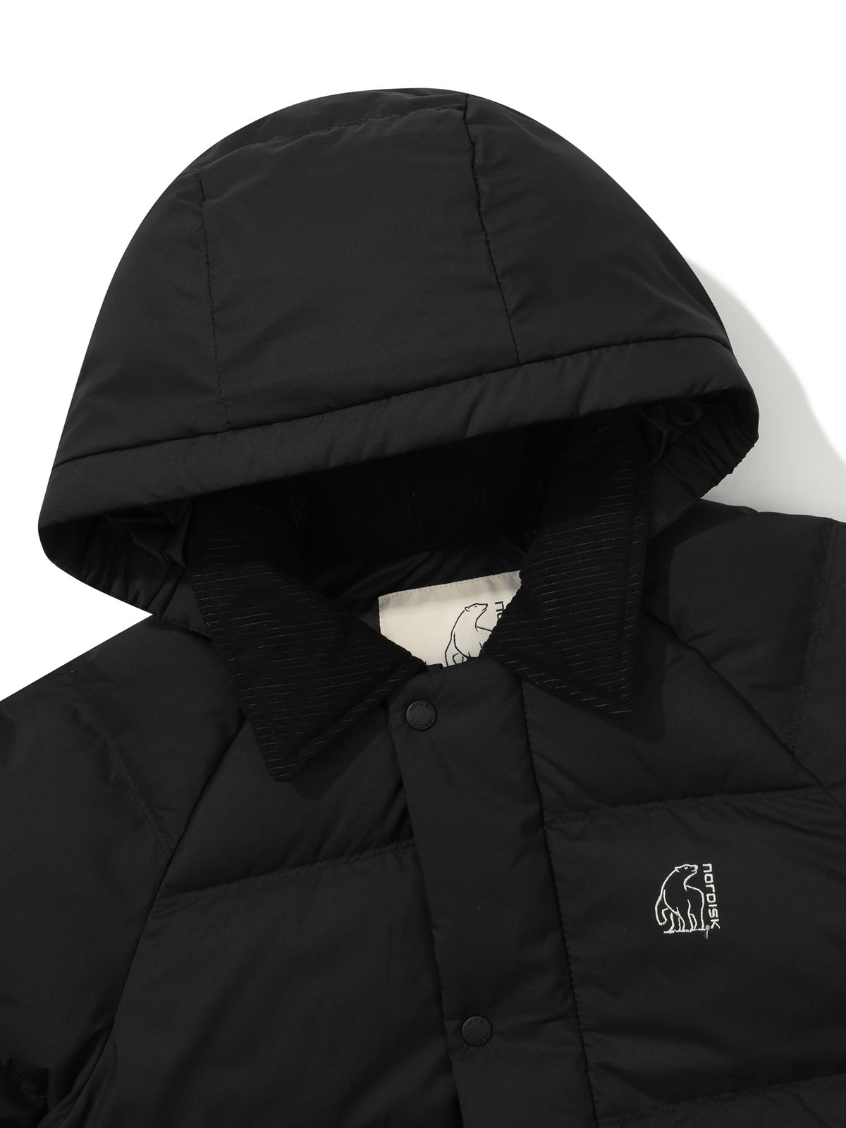 노르디스크(NORDISK) 올보르 DRY 크리스탈다운 후디 점퍼 - K_Black