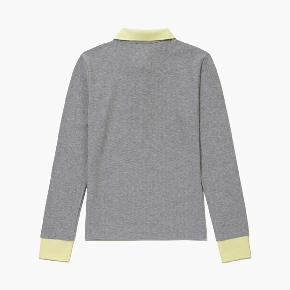 르꼬끄 골프(LECOQ GOLF) 여성 골지 카라 긴팔 티셔츠 _MGRY GR322LTL95