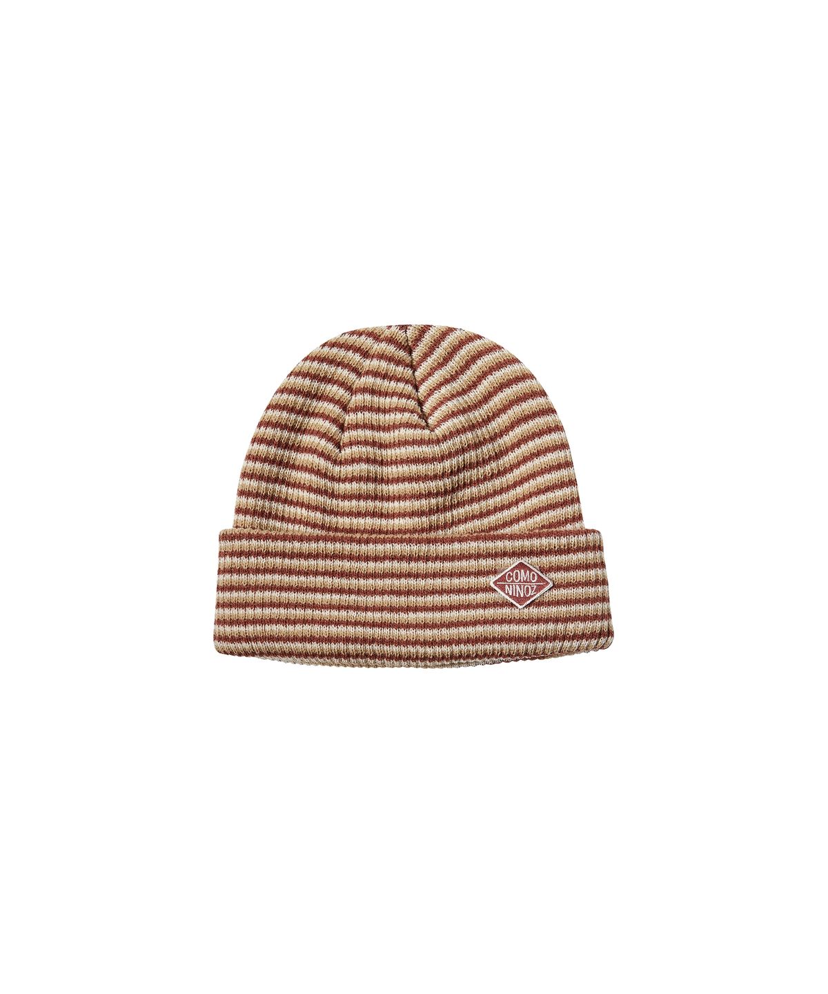 꼬모니노즈(COMONINOZ) [CN]STRIPE KNIT BEANIE [3 COLOR]