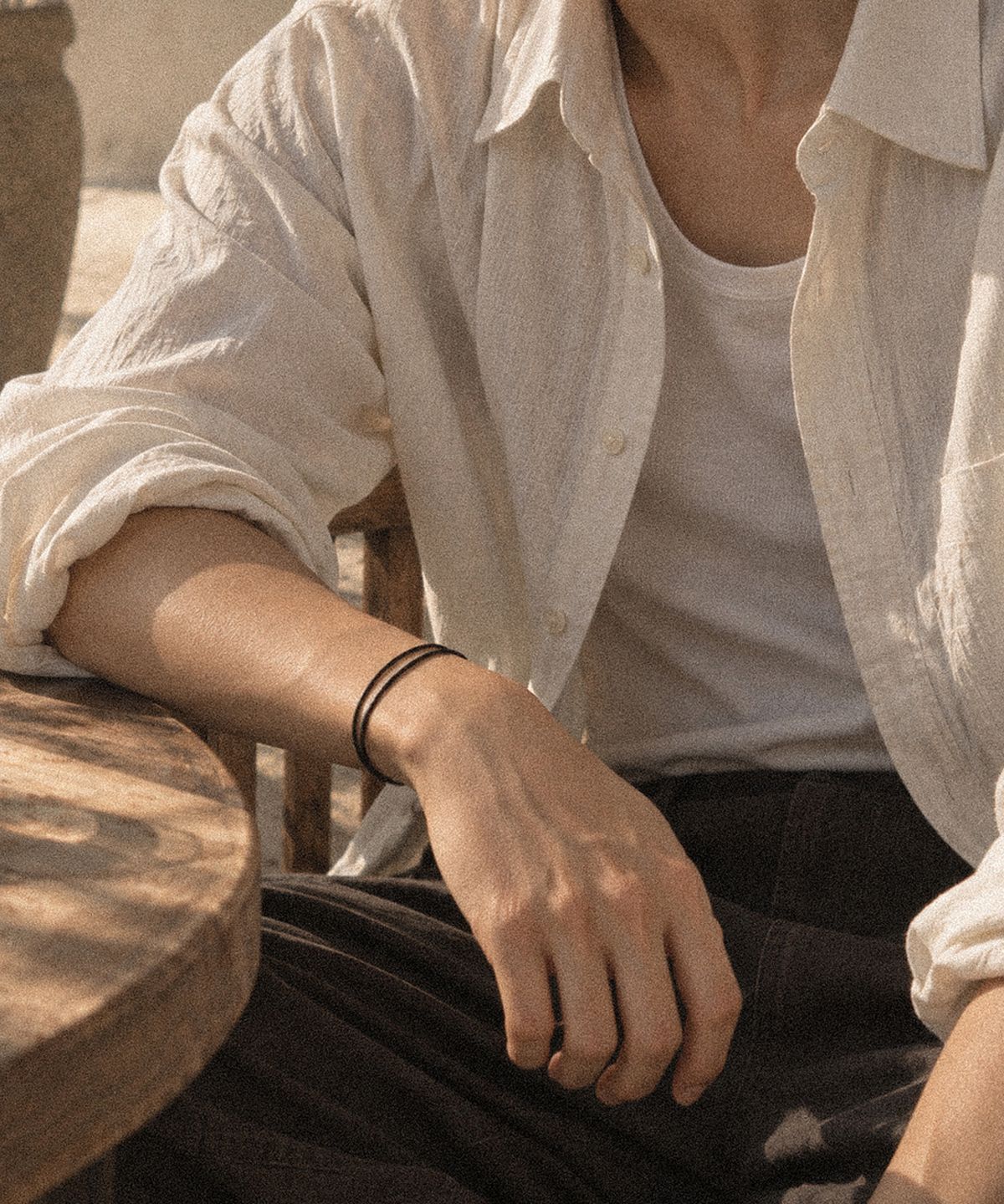 헬리오스(HELIOS) LINK BRACELET #5 [BLACK]