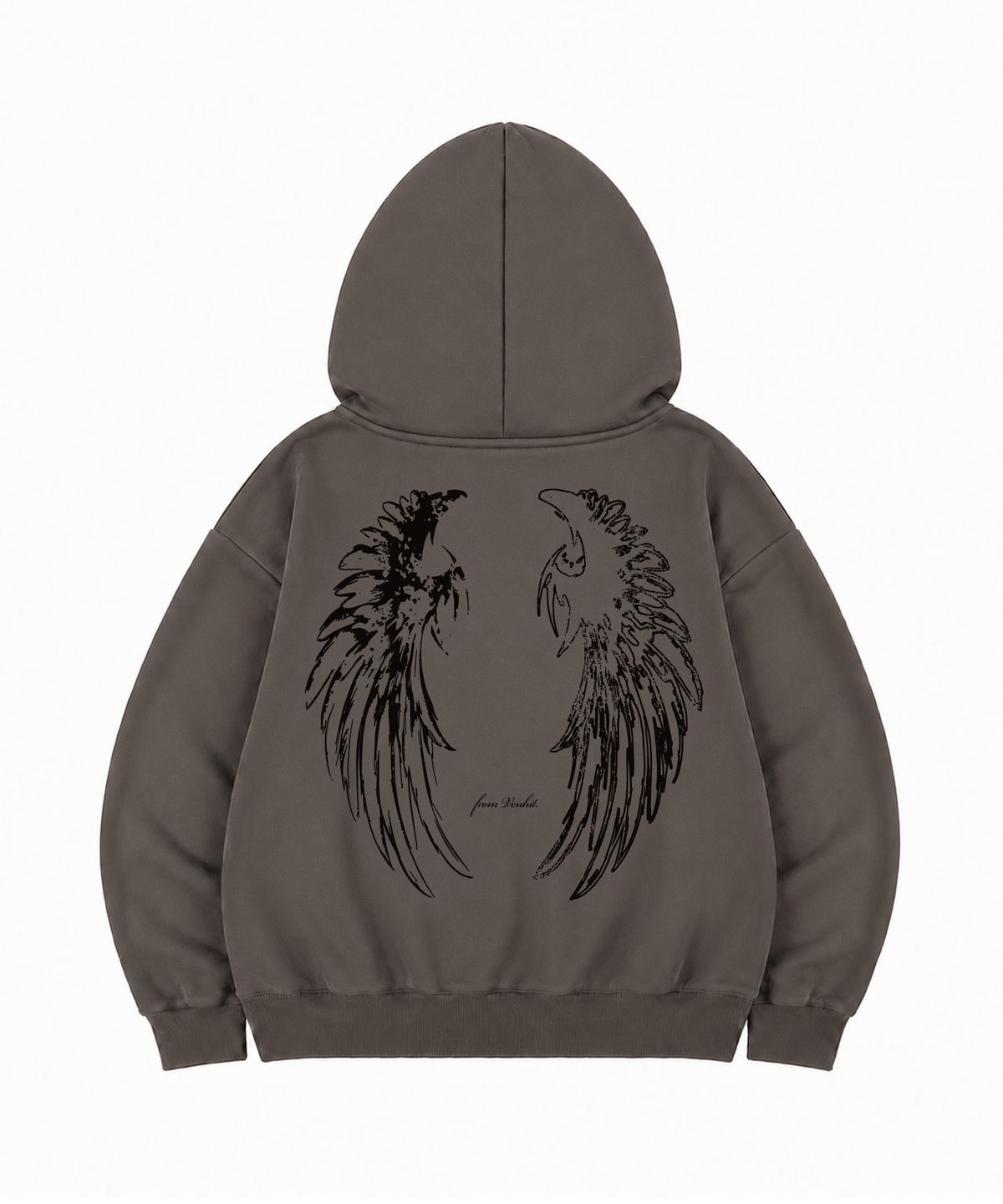 벤힛(VENHIT) Broken Wing 아일렛 후드집업