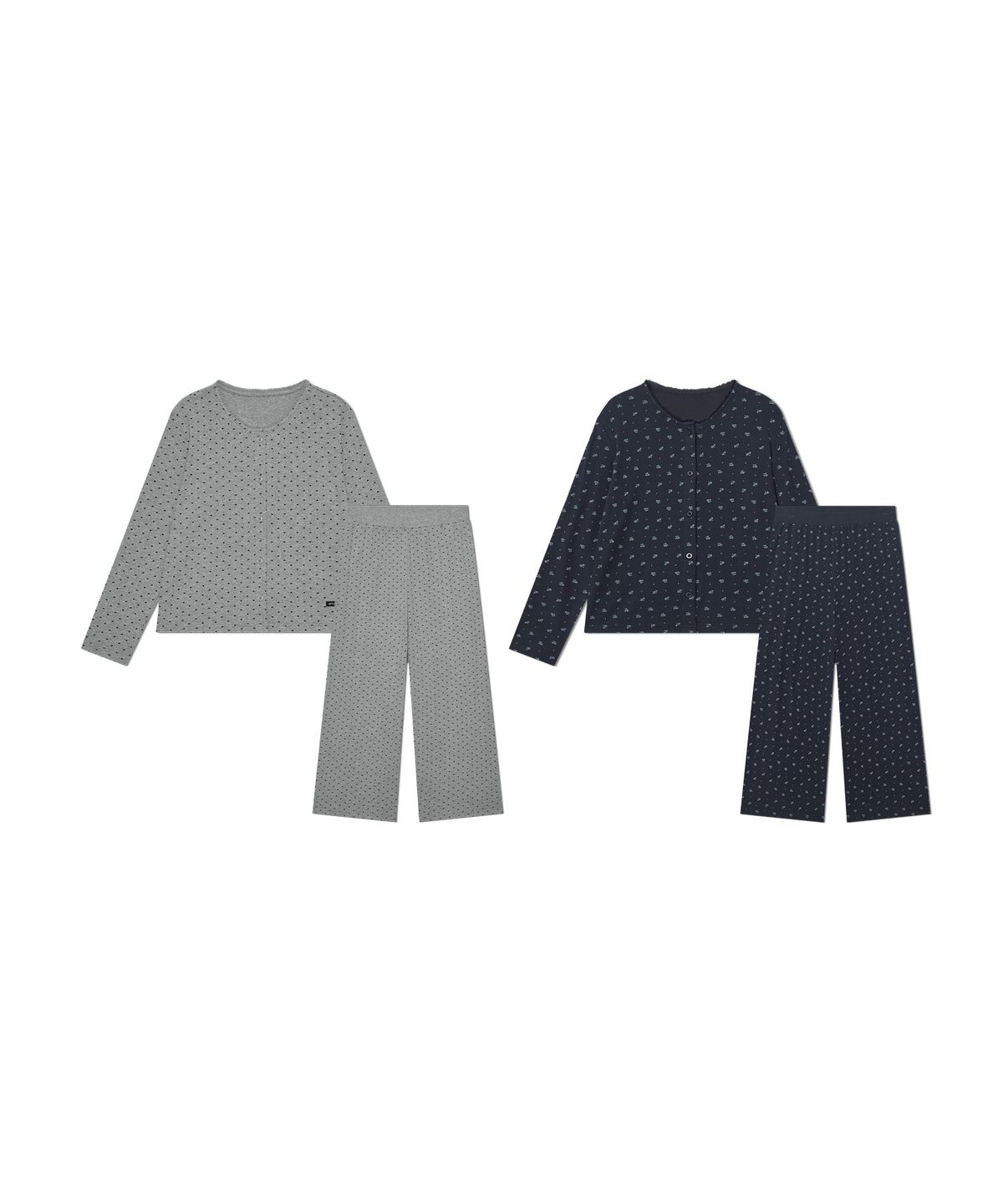 휘게 언더웨어(HYGGE UNDERWEAR) 플로럴 레이스 파자마 세트 - 2Colors