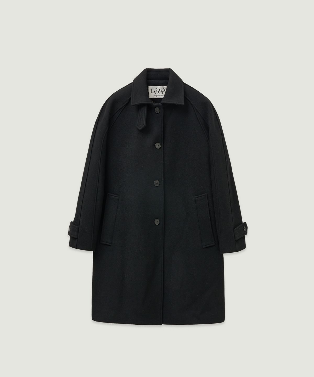 엘무드 우먼(LMOOD WOMEN) ELUI Wool Cashmere Half Coat Black