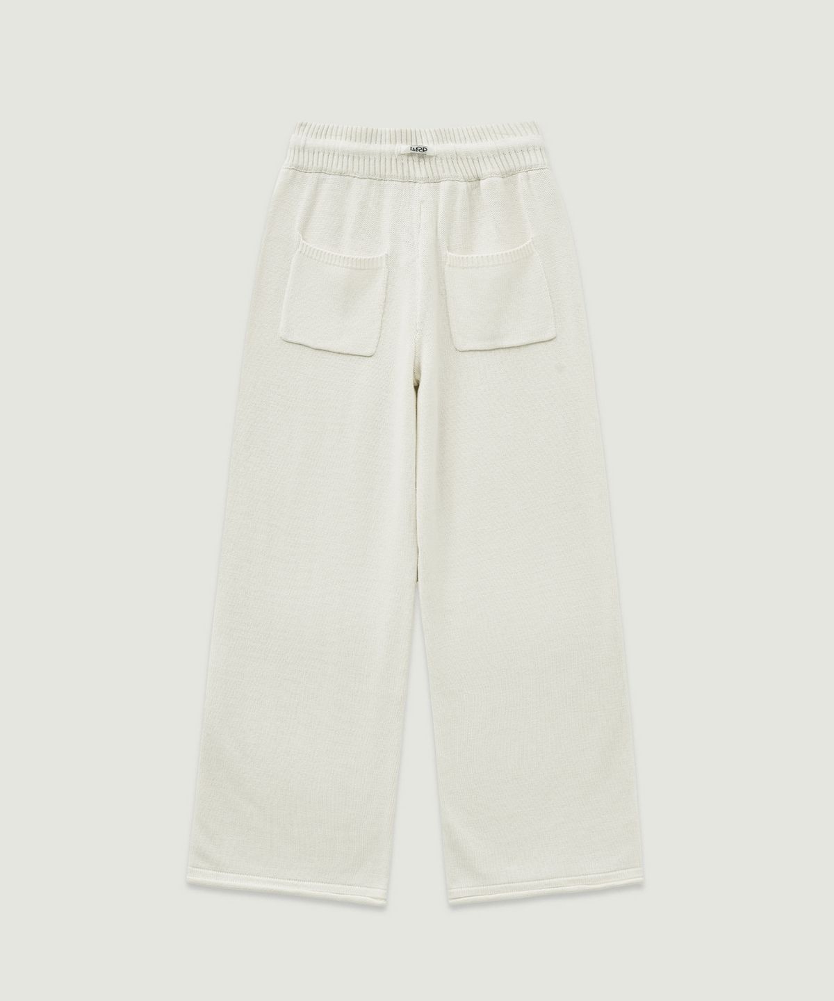 엘무드 우먼(LMOOD WOMEN) PINTER Wool Cotton Knit Wide Pants Ivory
