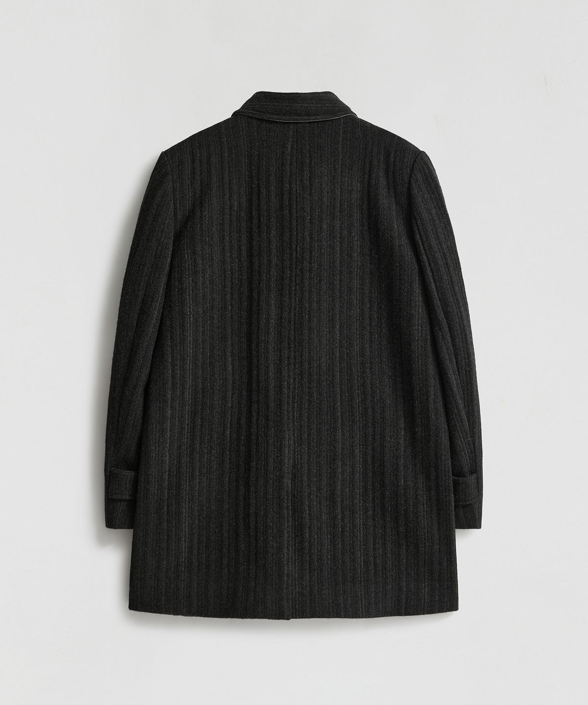 엘무드 우먼(LMOOD WOMEN) SAPIENS Wool Vertical Single Coat Black