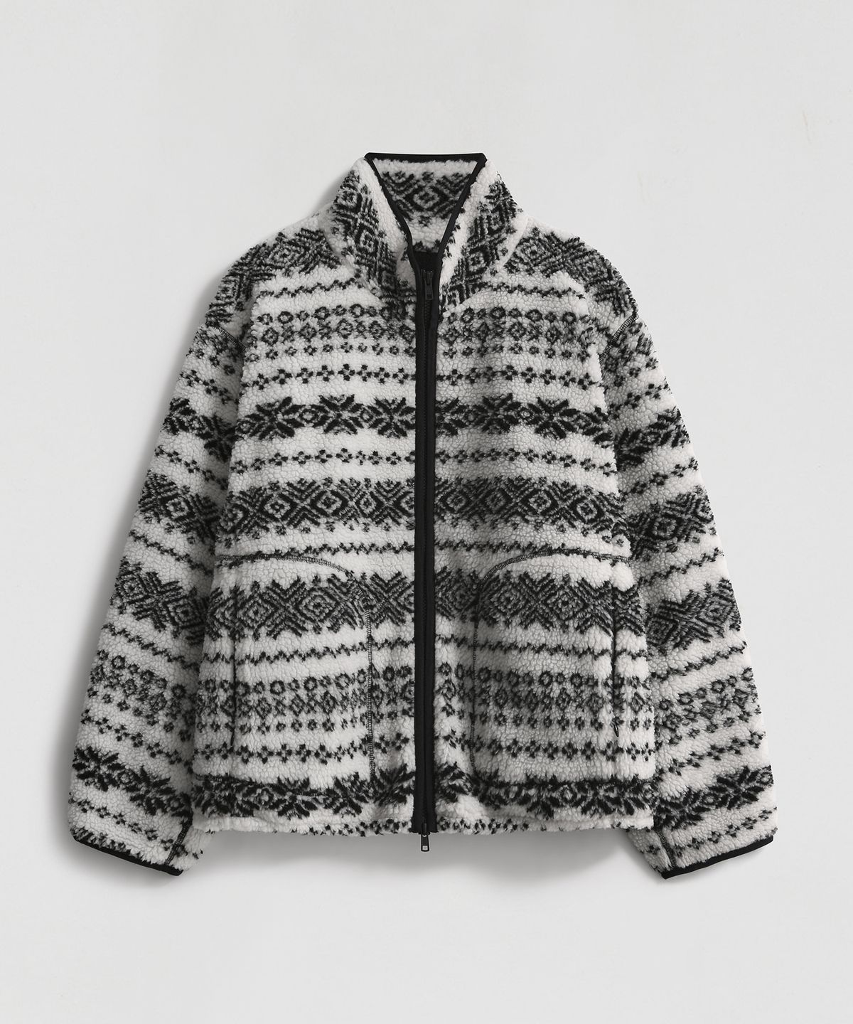 엘무드 우먼(LMOOD WOMEN) ALFONSO Dumble Fleece Jumper Nordic Black
