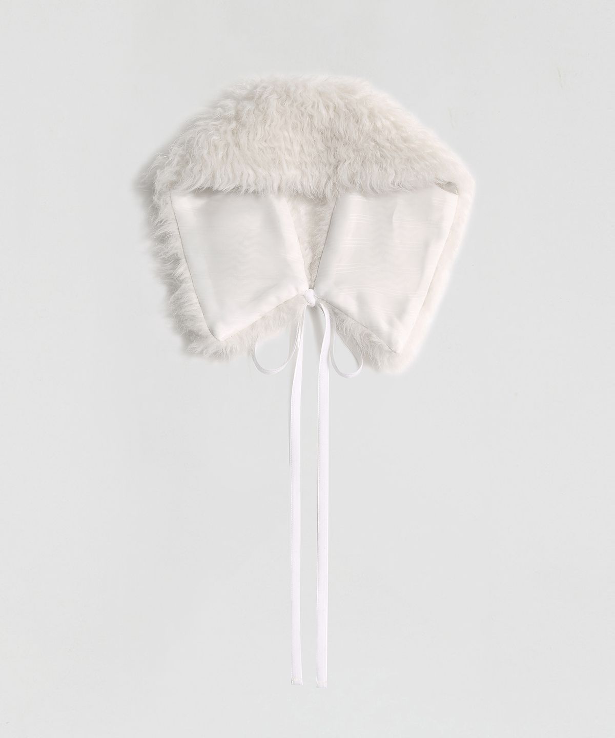 엘무드 우먼(LMOOD WOMEN) POODLE Mohair Fur Collar Ecru