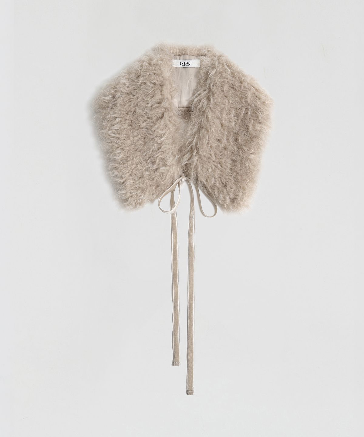 엘무드 우먼(LMOOD WOMEN) POODLE Mohair Fur Collar Beige