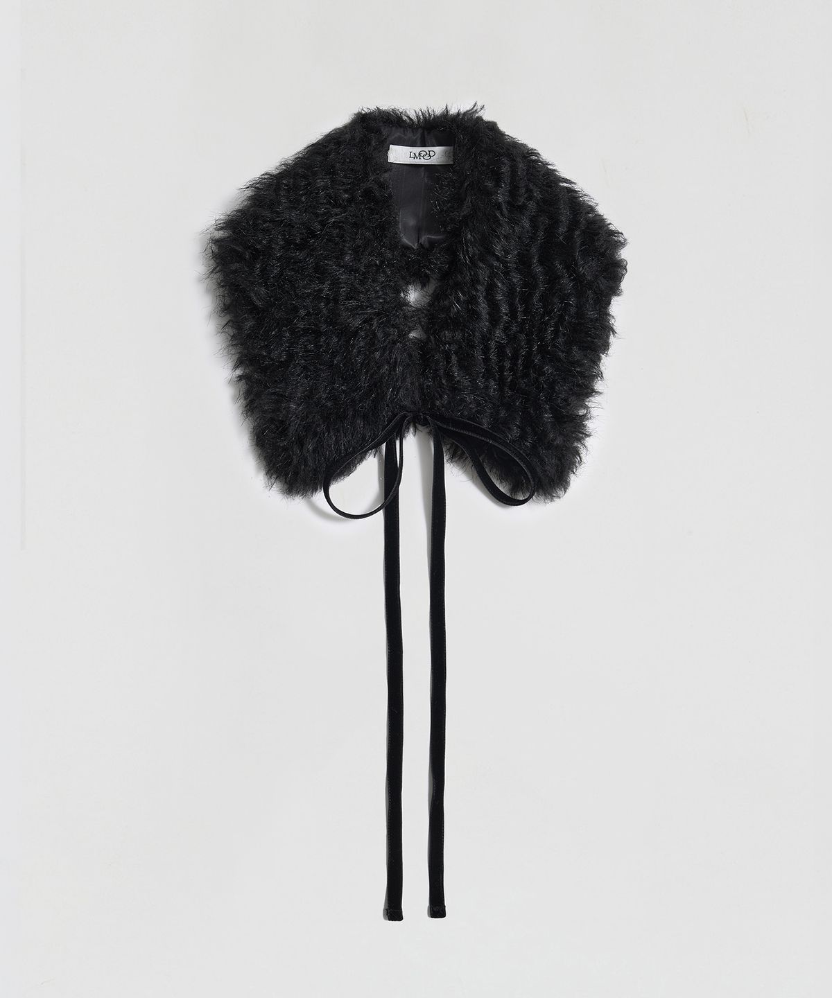 엘무드 우먼(LMOOD WOMEN) POODLE Mohair Fur Collar Black