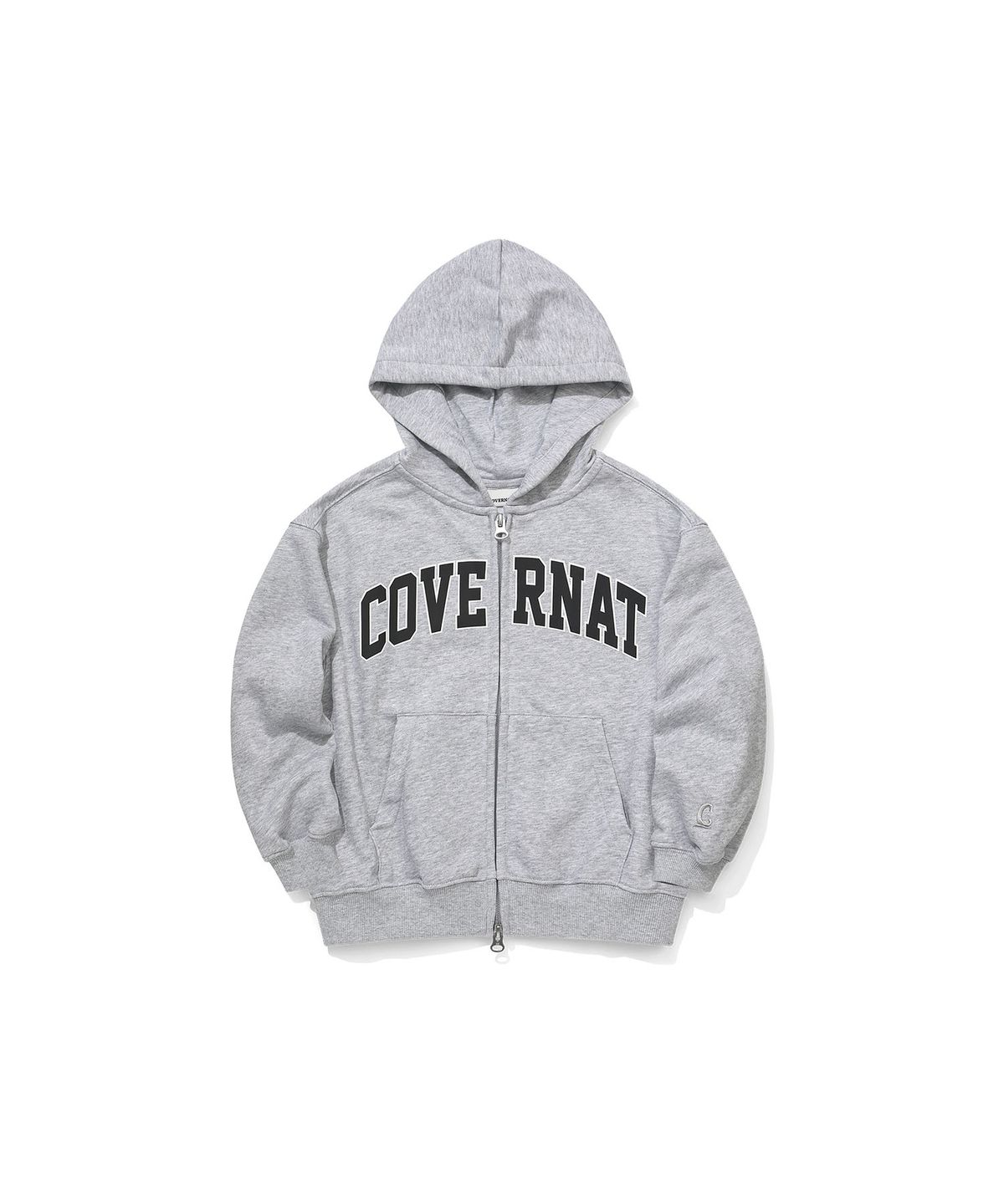 커버낫 키즈(COVERNAT KIDS) 아치로고 후드집업 커버셋 멜란지그레이 CK2603SUZ8MG