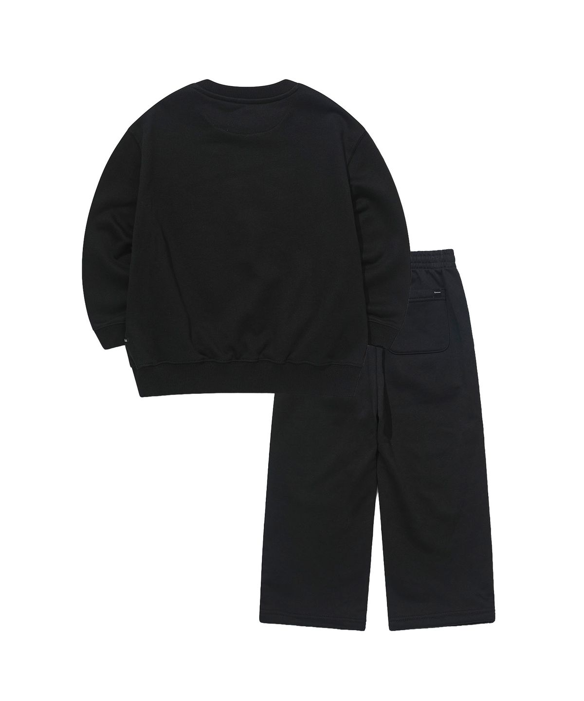 커버낫 키즈(COVERNAT KIDS) 아치로고 맨투맨 커버셋 블랙 CK2603SUZ7BK
