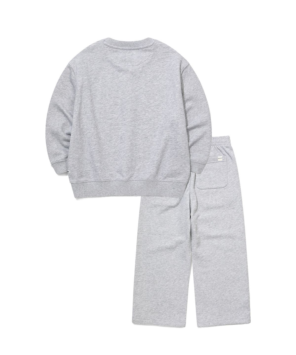 커버낫 키즈(COVERNAT KIDS) 아치로고 맨투맨 커버셋 멜란지그레이 CK2603SUZ7MG