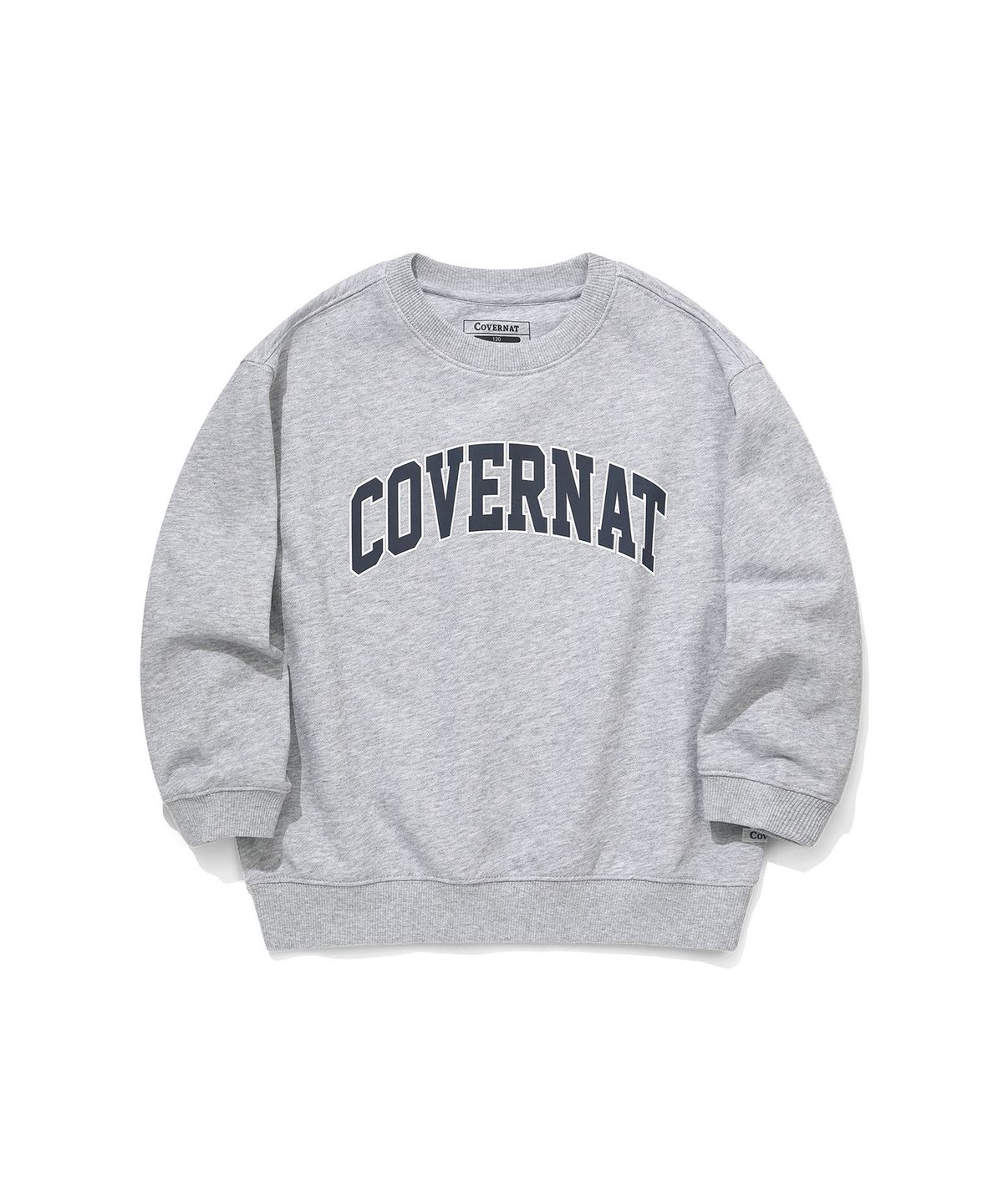 커버낫 키즈(COVERNAT KIDS) 아치로고 맨투맨 커버셋 멜란지그레이 CK2603SUZ7MG