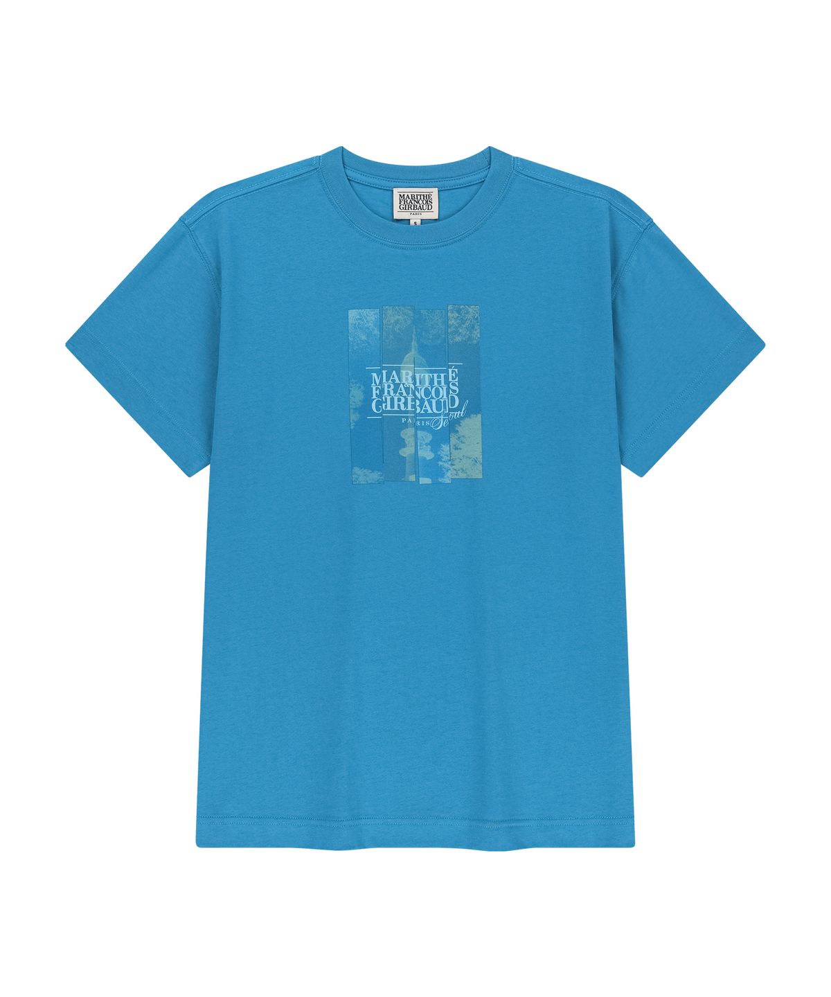 마리떼 프랑소와 저버(MARITHÉ + FRANҪOIS GIRBAUD) SEOUL EXCLUSIVE GRAPHIC TEE light blue