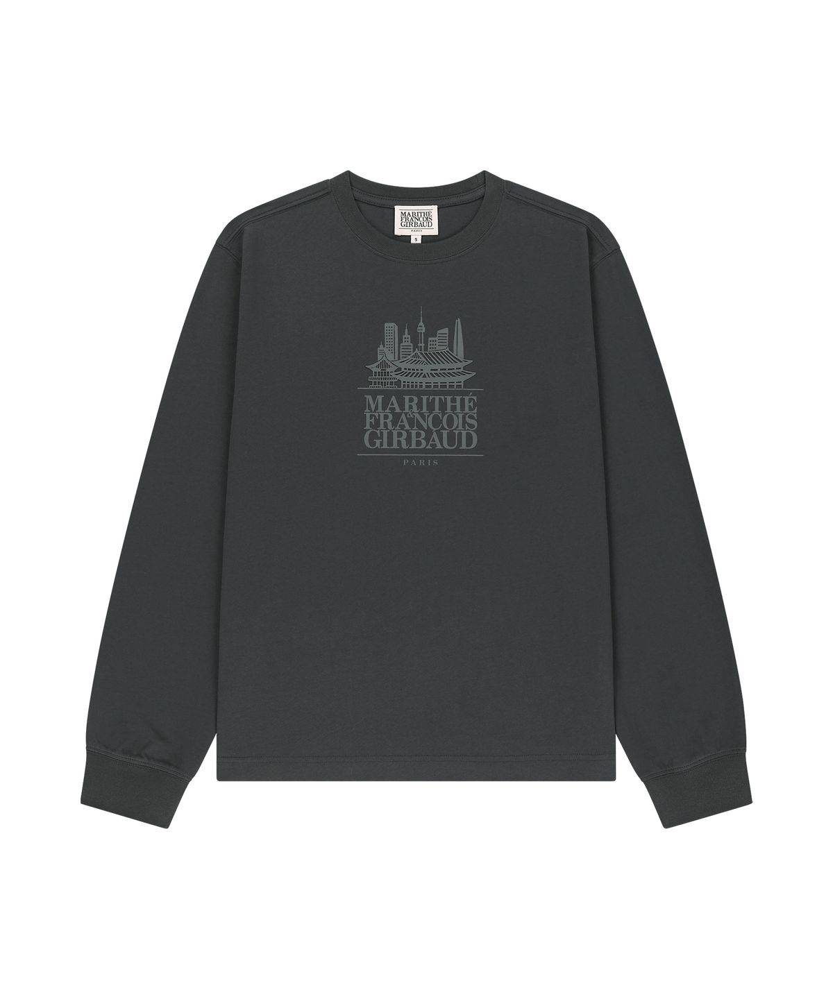 마리떼 프랑소와 저버(MARITHÉ + FRANҪOIS GIRBAUD) SEOUL EXCLUSIVE GRAPHIC LONG SLEEVE TEE charcoal