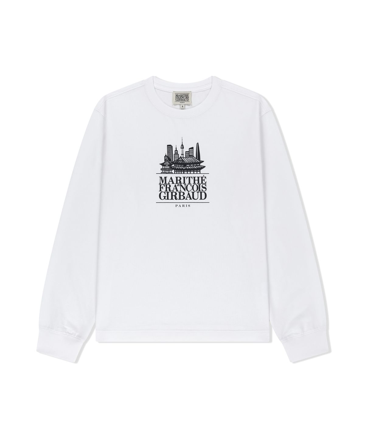 마리떼 프랑소와 저버(MARITHÉ + FRANҪOIS GIRBAUD) SEOUL EXCLUSIVE GRAPHIC LONG SLEEVE TEE white