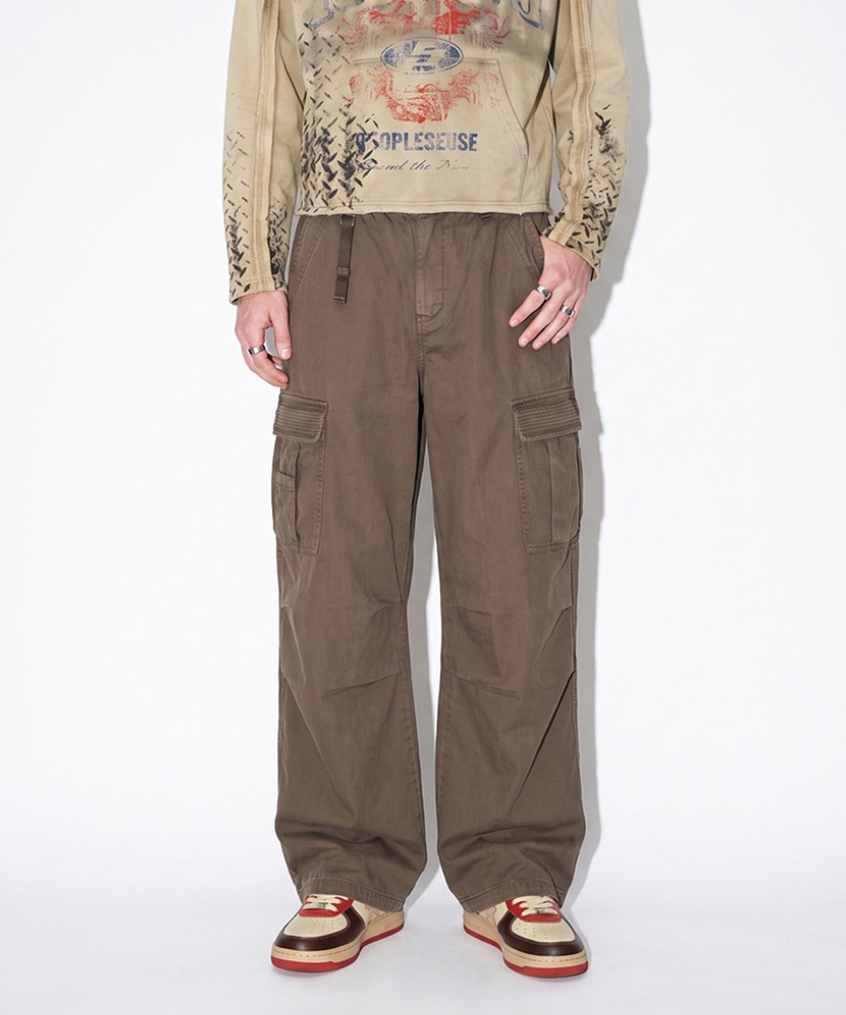 버튼서울(BUTTON SEOUL) 워크웨어 루즈 카고 팬츠 (3 COLOR)