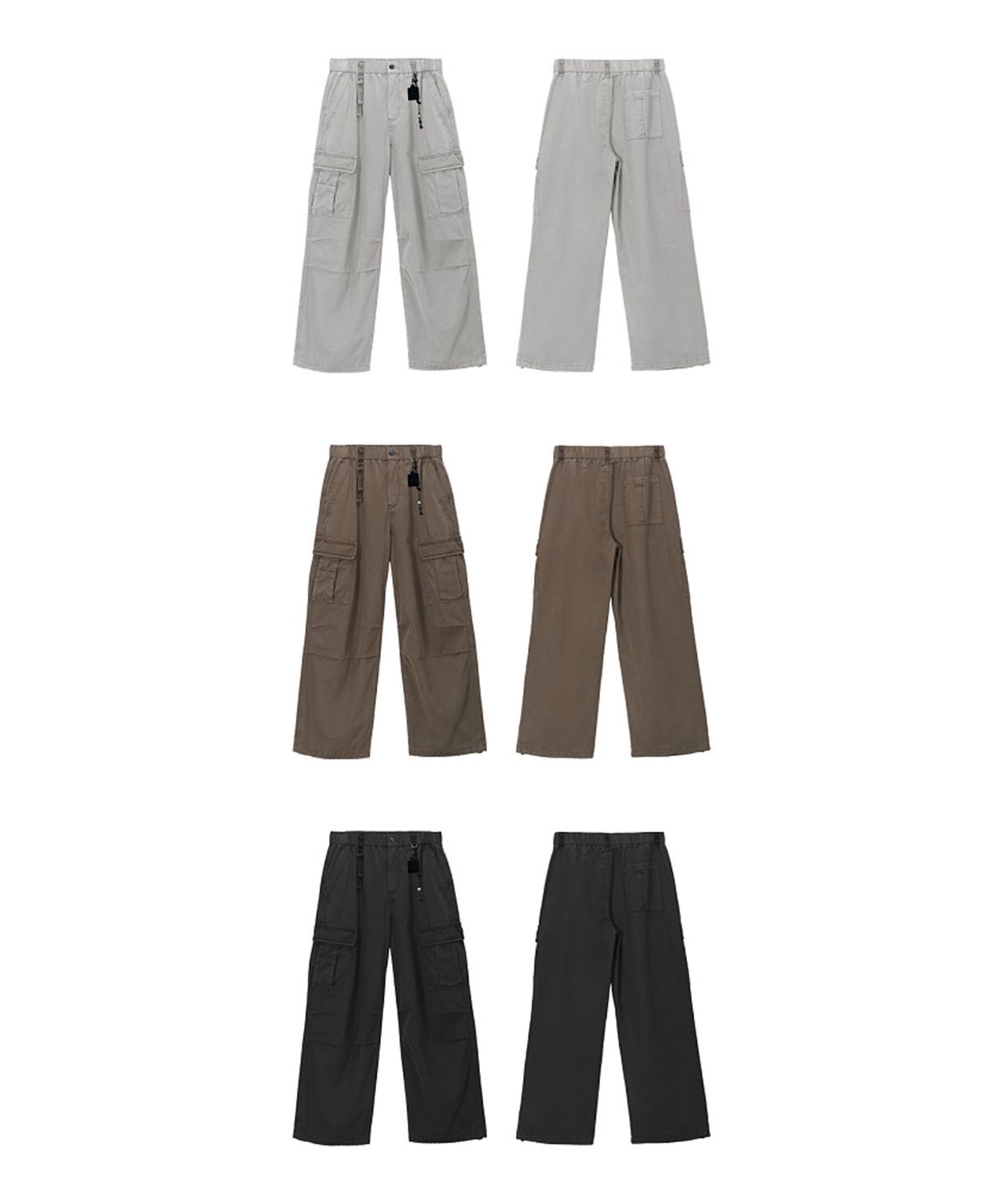 버튼서울(BUTTON SEOUL) 워크웨어 루즈 카고 팬츠 (3 COLOR)