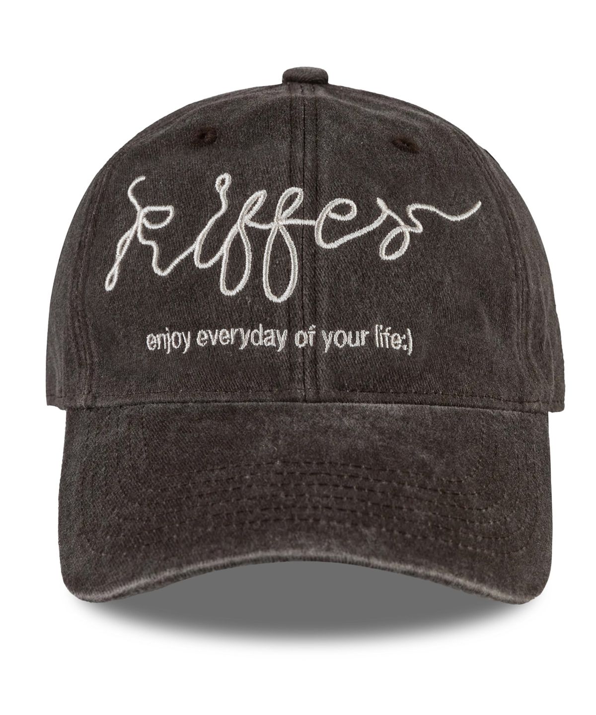키페(KIFFER) Je Kiffe Stone washed Ball cap-brown