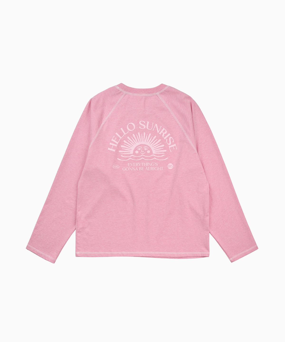 헬로 선라이즈(HELLO SUNRISE) OG Logo Raglan L/S Tee_Pink