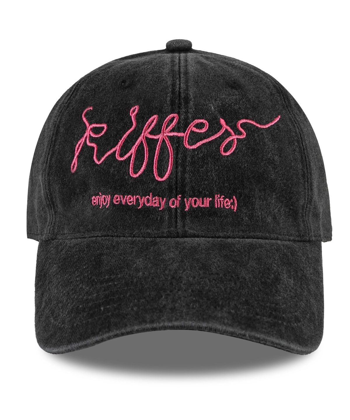 키페(KIFFER) Je Kiffe Stone washed Ball cap-charcoal