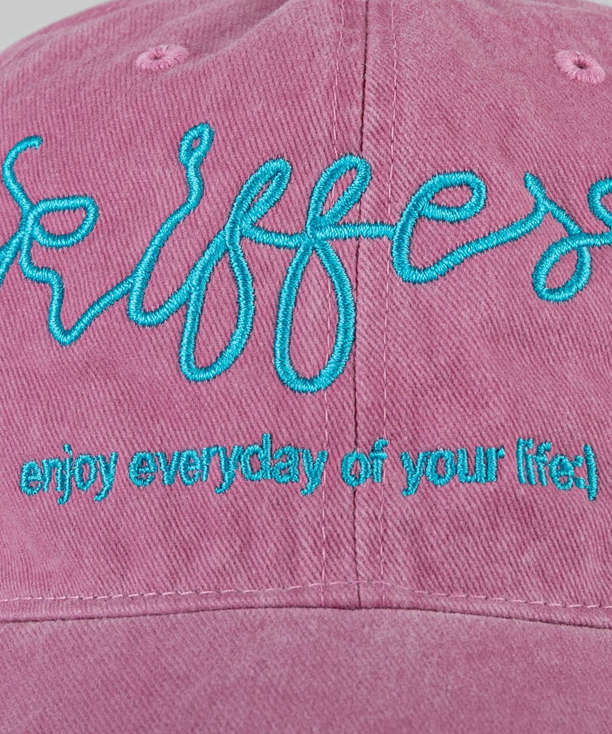 키페(KIFFER) Je Kiffe Stone washed Ball cap-pink