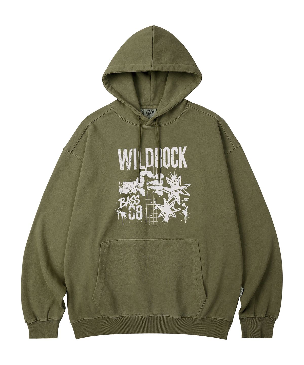 와일드락(WILDROCK) Bass 08 피그먼트 오버핏 후드_5 COL