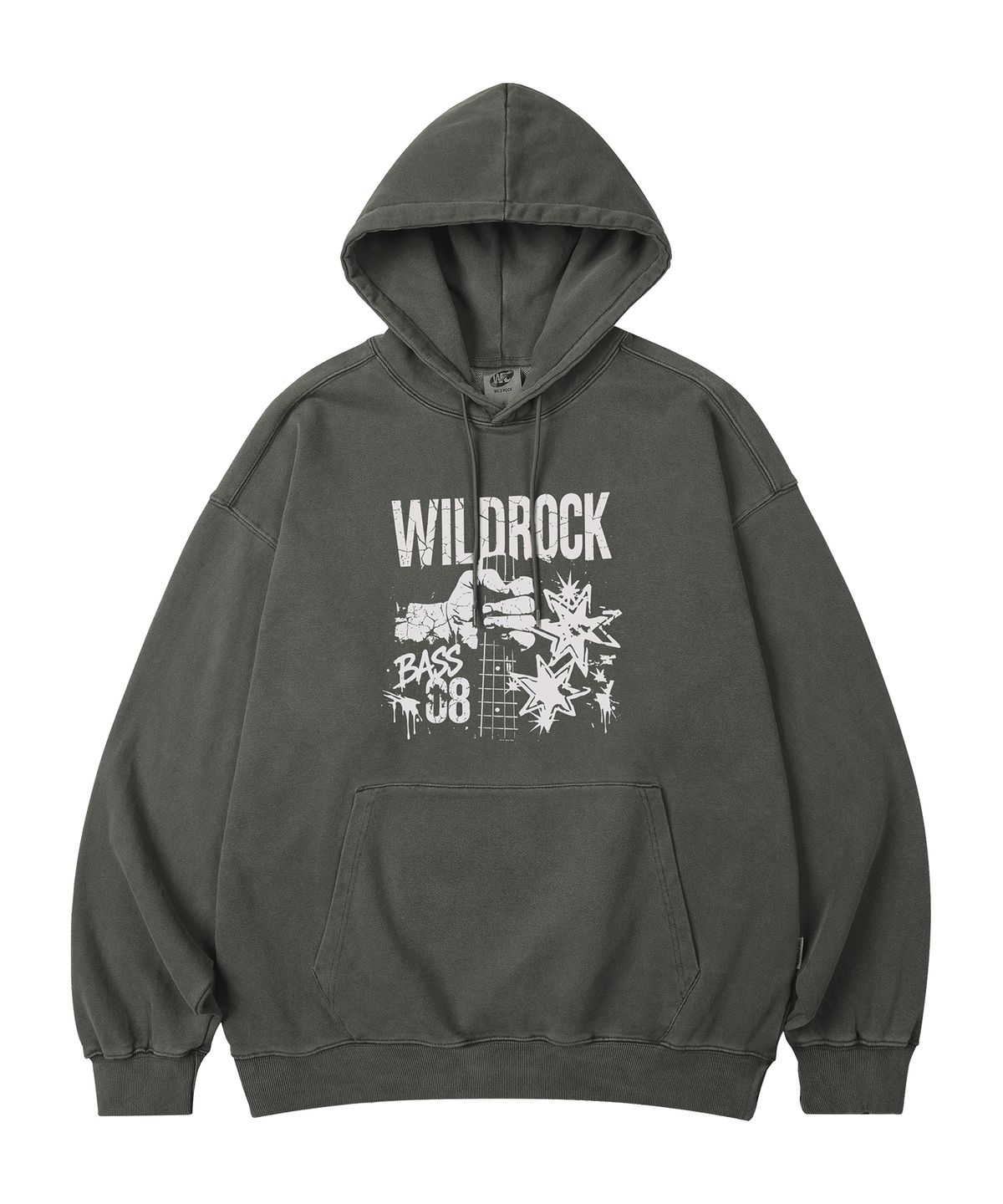 와일드락(WILDROCK) Bass 08 피그먼트 오버핏 후드_5 COL