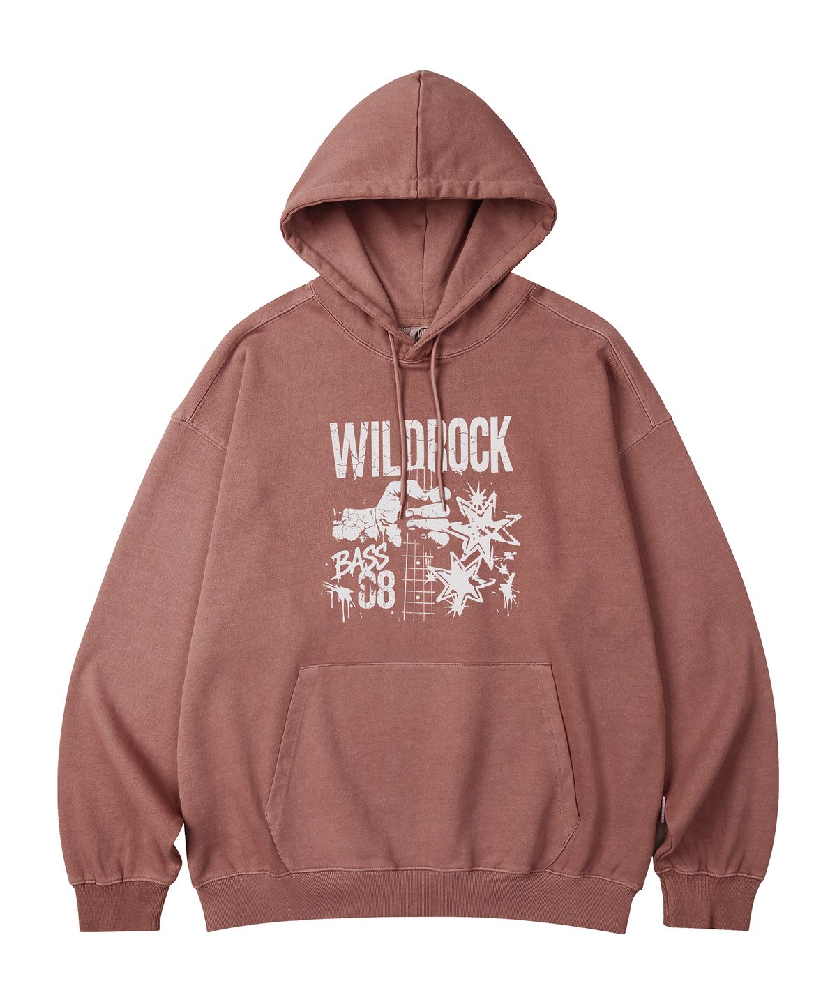 와일드락(WILDROCK) Bass 08 피그먼트 오버핏 후드_5 COL
