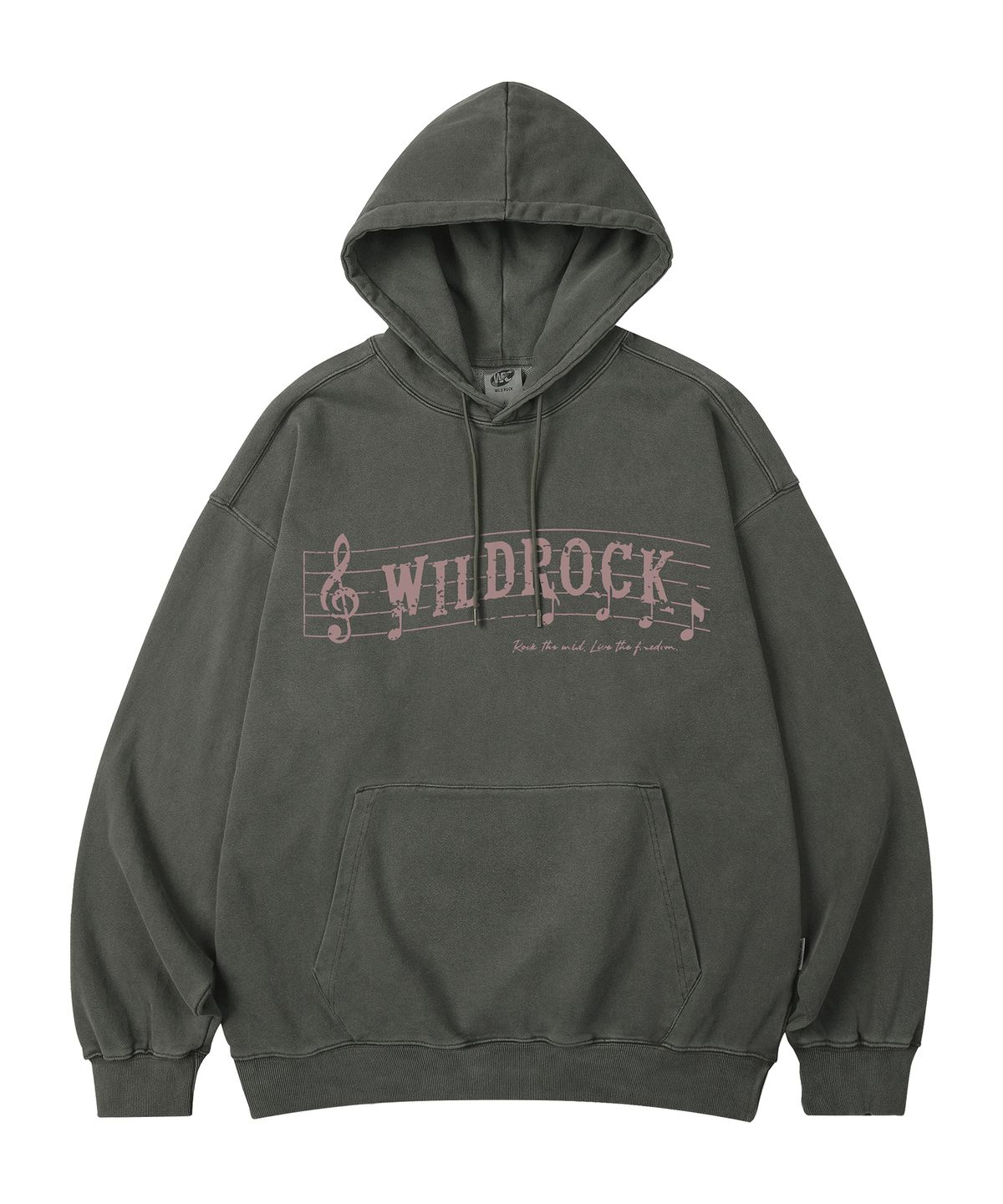 와일드락(WILDROCK) Melody Vintage 피그먼트 오버핏 후드_5 COL