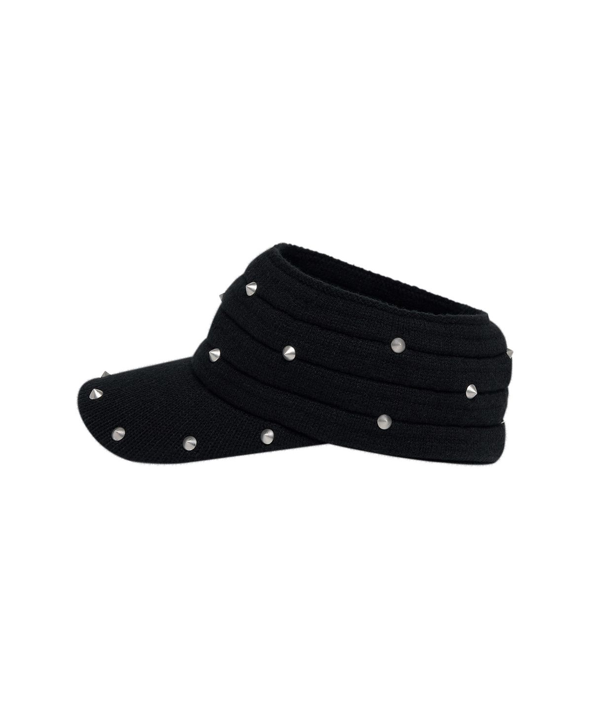 레씨토(LECYTO) Spike Studded Band Cap_[Black]