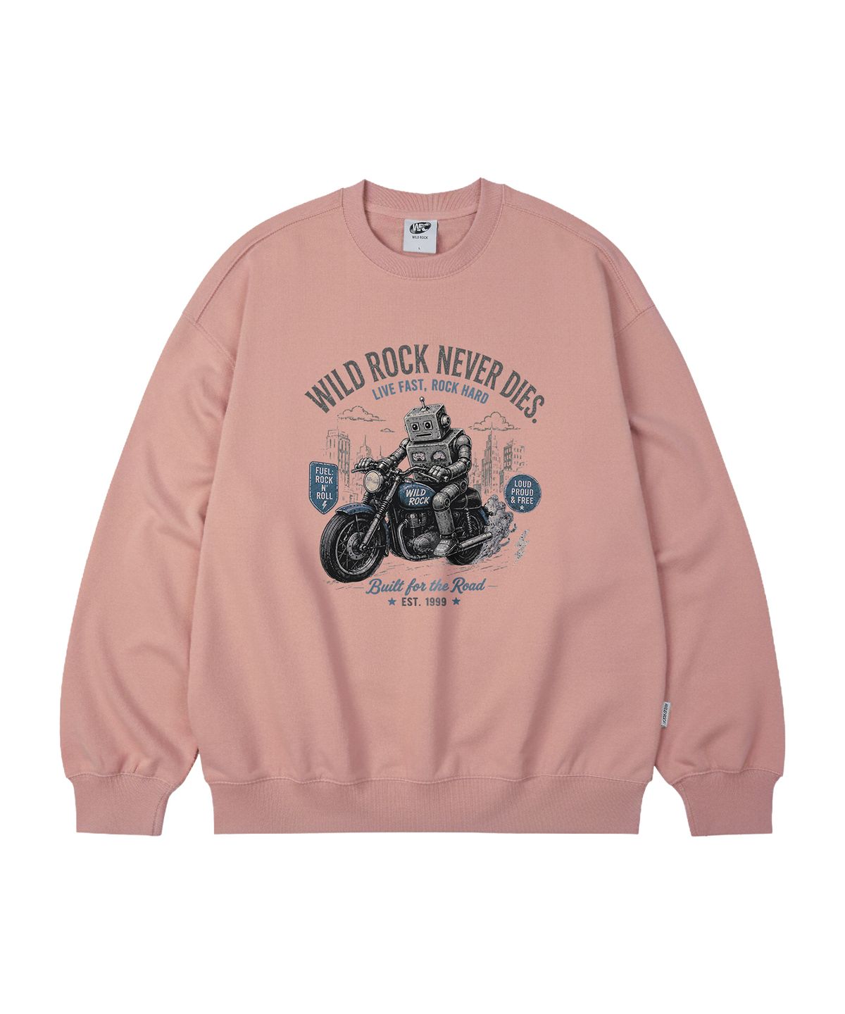 와일드락(WILDROCK) Mecha Biker 오버핏 맨투맨_9 COL