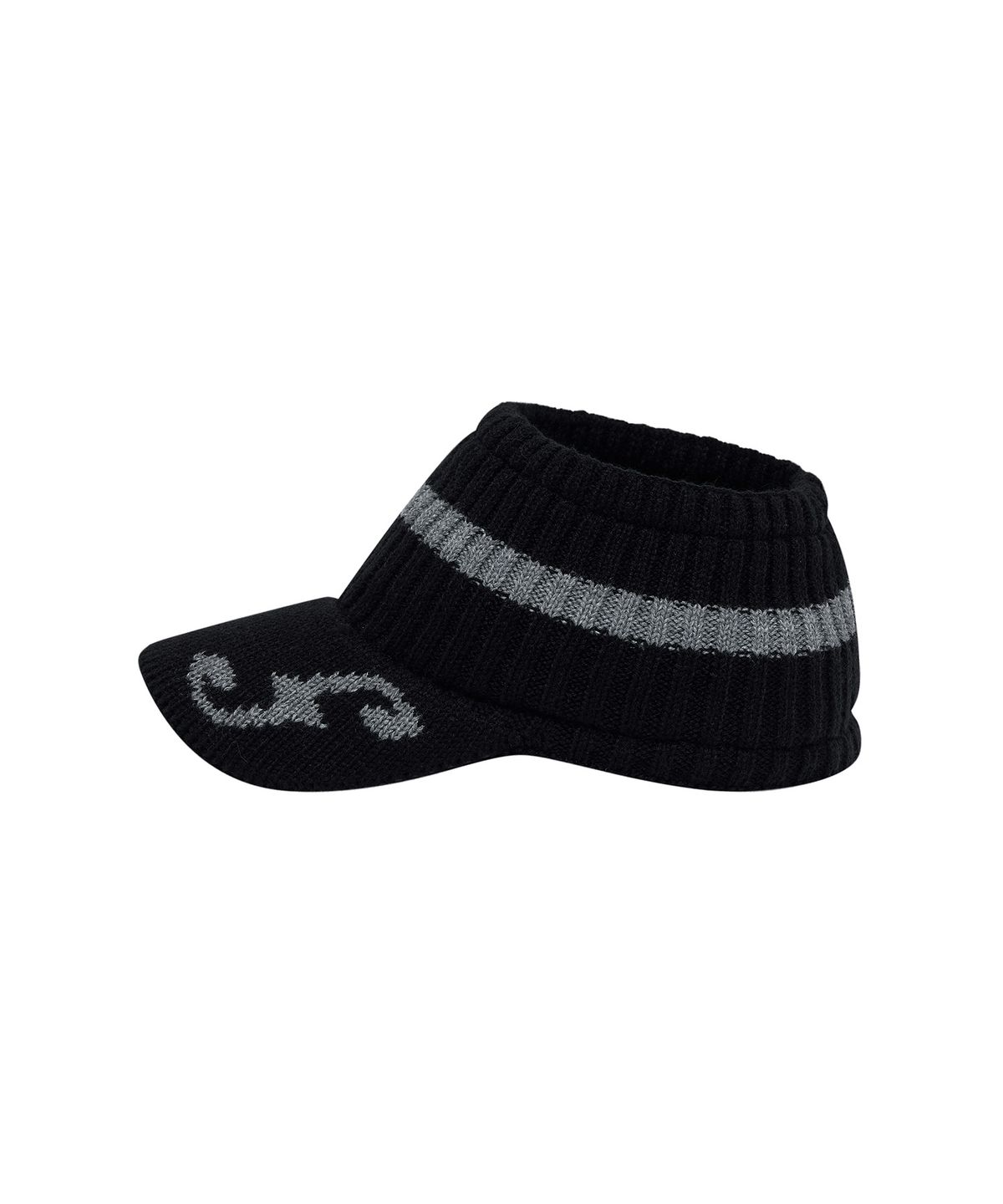 레씨토(LECYTO) Patterned Brim Band Cap_[Black]