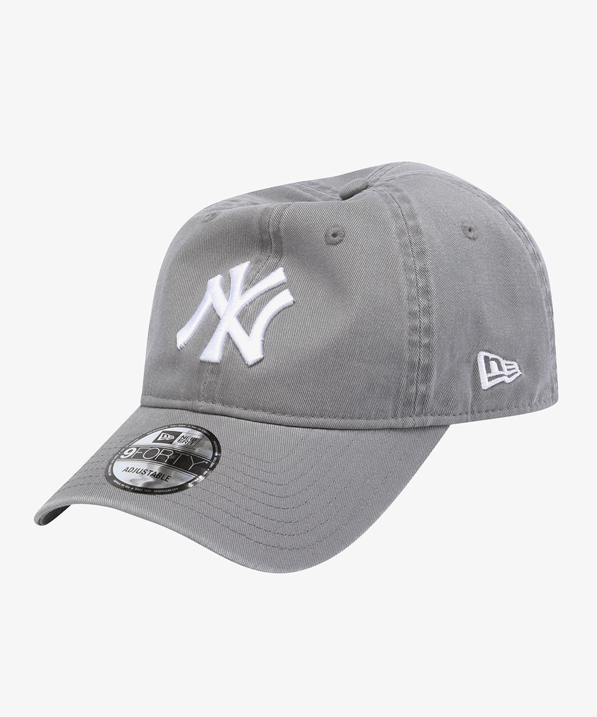 뉴에라(NEW ERA) MLB 뉴욕 양키스 월드 로고 언스트럭쳐 볼캡 스톰 그레이 15411754