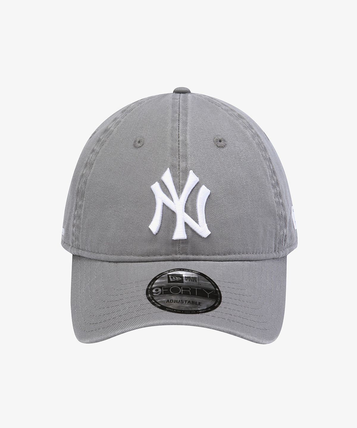 뉴에라(NEW ERA) MLB 뉴욕 양키스 월드 로고 언스트럭쳐 볼캡 스톰 그레이 15411754
