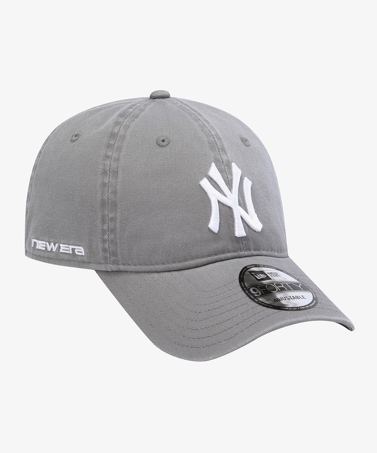 뉴에라(NEW ERA) MLB 뉴욕 양키스 월드 로고 언스트럭쳐 볼캡 스톰 그레이 15411754