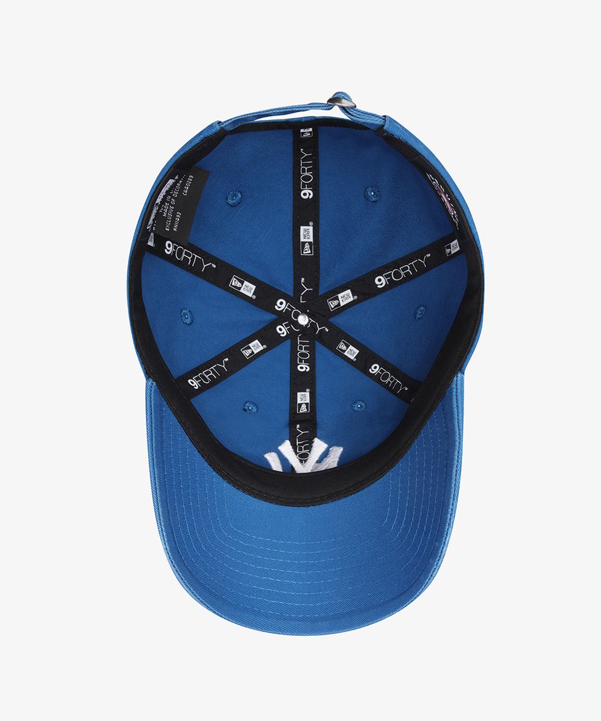 뉴에라(NEW ERA) MLB 뉴욕 양키스 월드 로고 언스트럭쳐 볼캡 블루 15411755