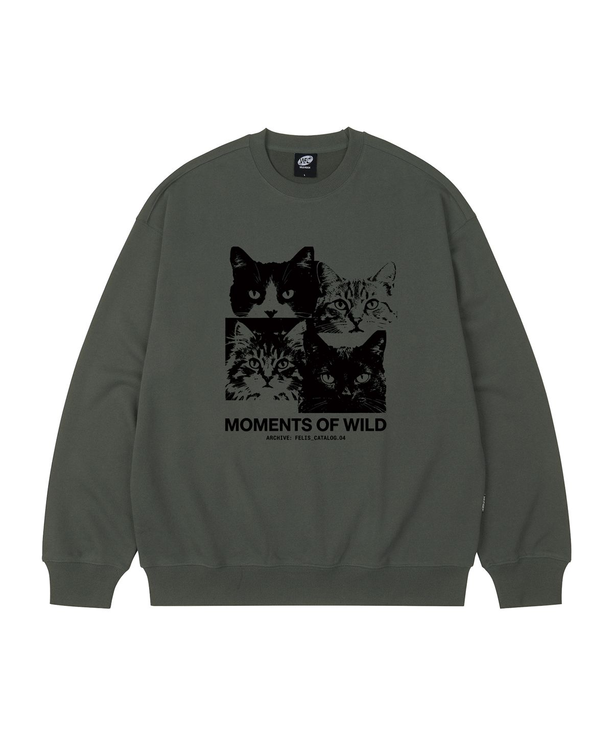 와일드락(WILDROCK) Moments Of Wild 오버핏 맨투맨_9 COL