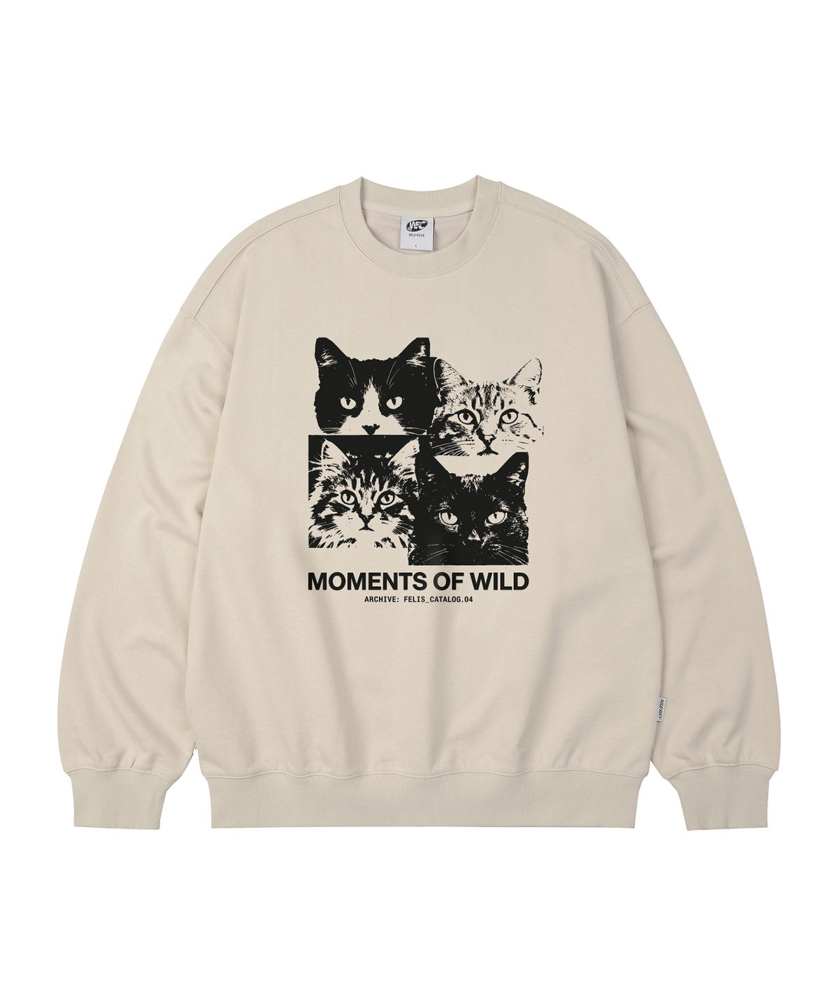 와일드락(WILDROCK) Moments Of Wild 오버핏 맨투맨_9 COL