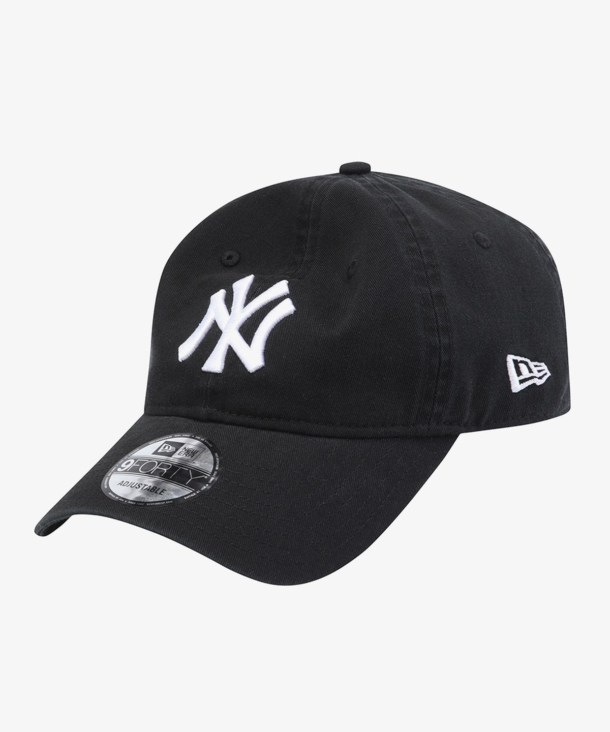 뉴에라(NEW ERA) MLB 뉴욕 양키스 월드 로고 언스트럭쳐 볼캡 블랙 15411757