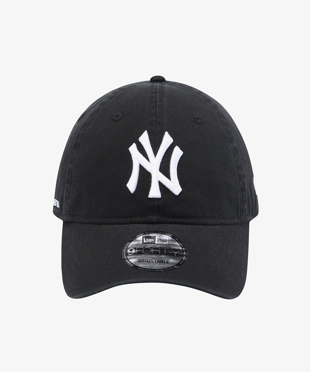 뉴에라(NEW ERA) MLB 뉴욕 양키스 월드 로고 언스트럭쳐 볼캡 블랙 15411757